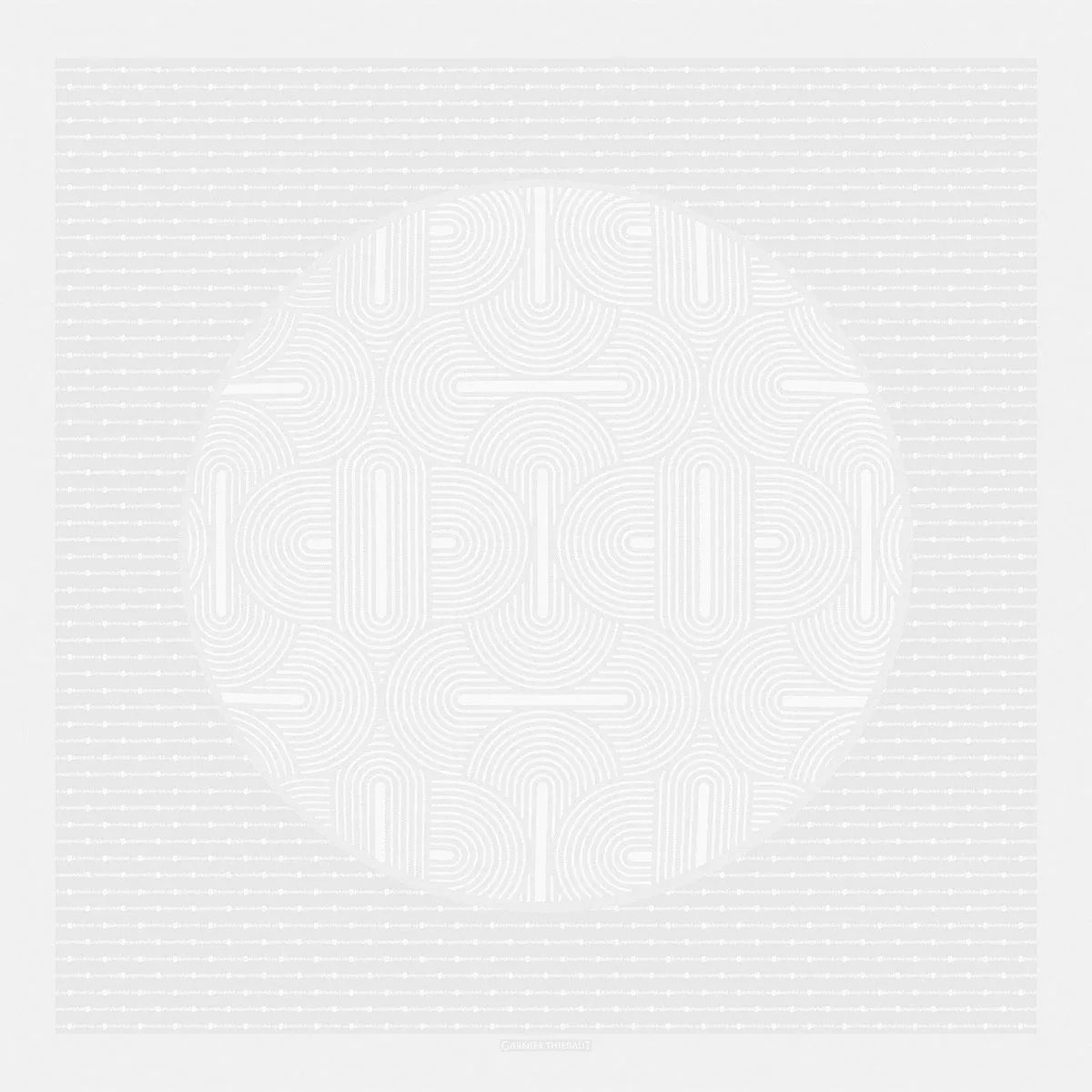 Nappe anti tache pur coton uni Le cercle blanc