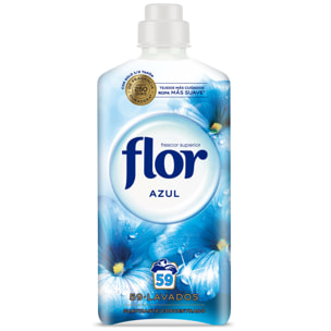 Flor Azul Suavizante Concentrado para la ropa 236 lavados (4botellas x 59 dosis)