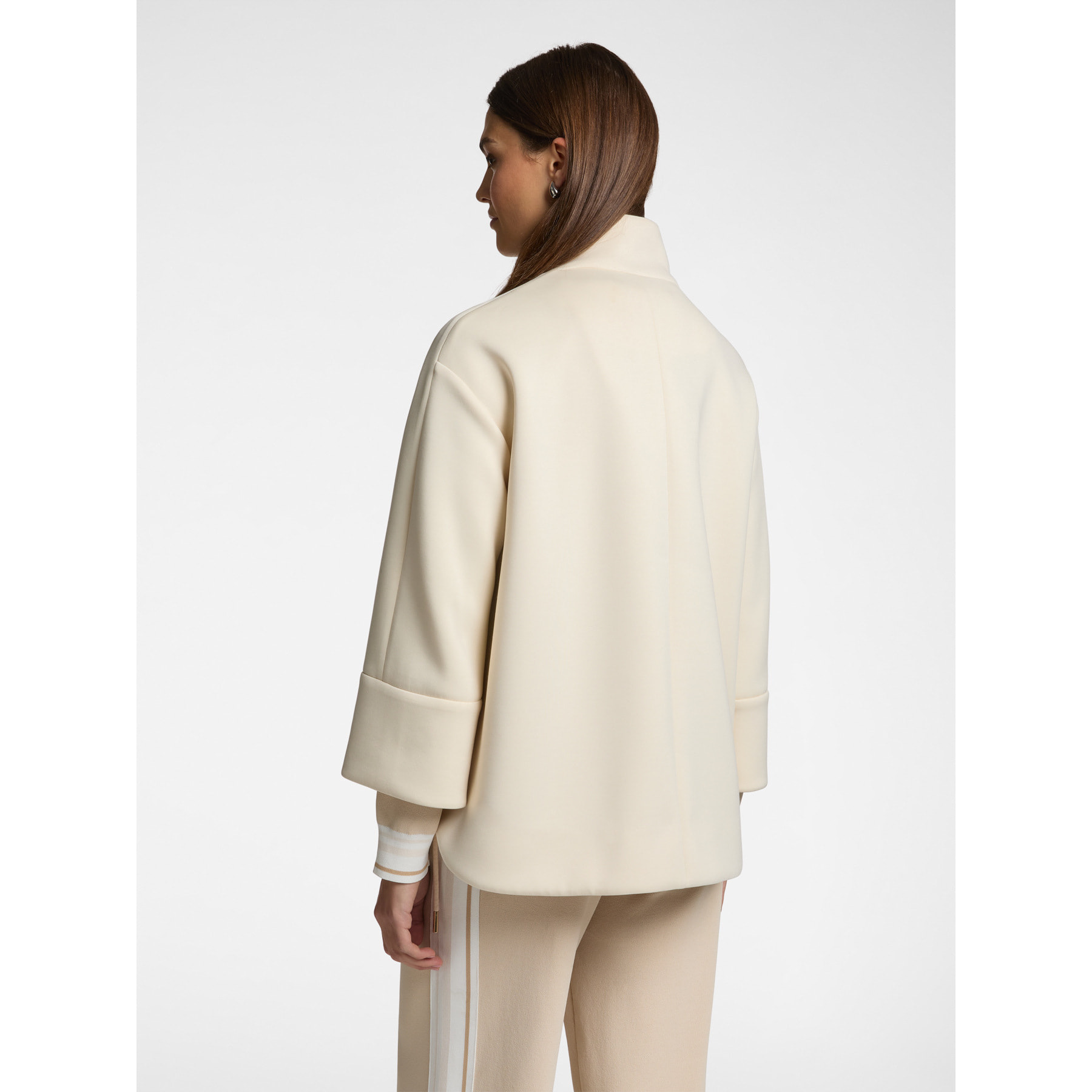 Elena Mirò - Chaquetón de tejido scuba - Beige