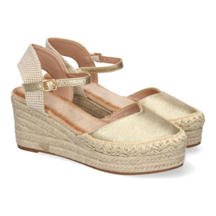 Sandalia de Cuña de Yute para Mujer, Comodas y Elegantes con Detalles Trenzados