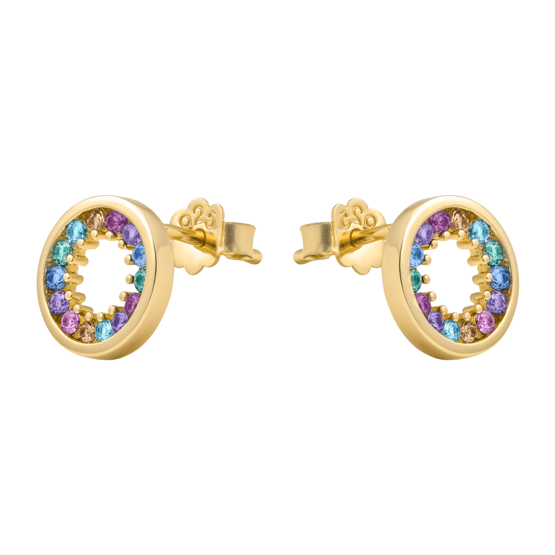 Pendientes Harud acabado oro amarillo 18k