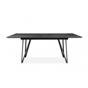 Table extensible céramique gris anthracite 180/230 cm - HARMONY