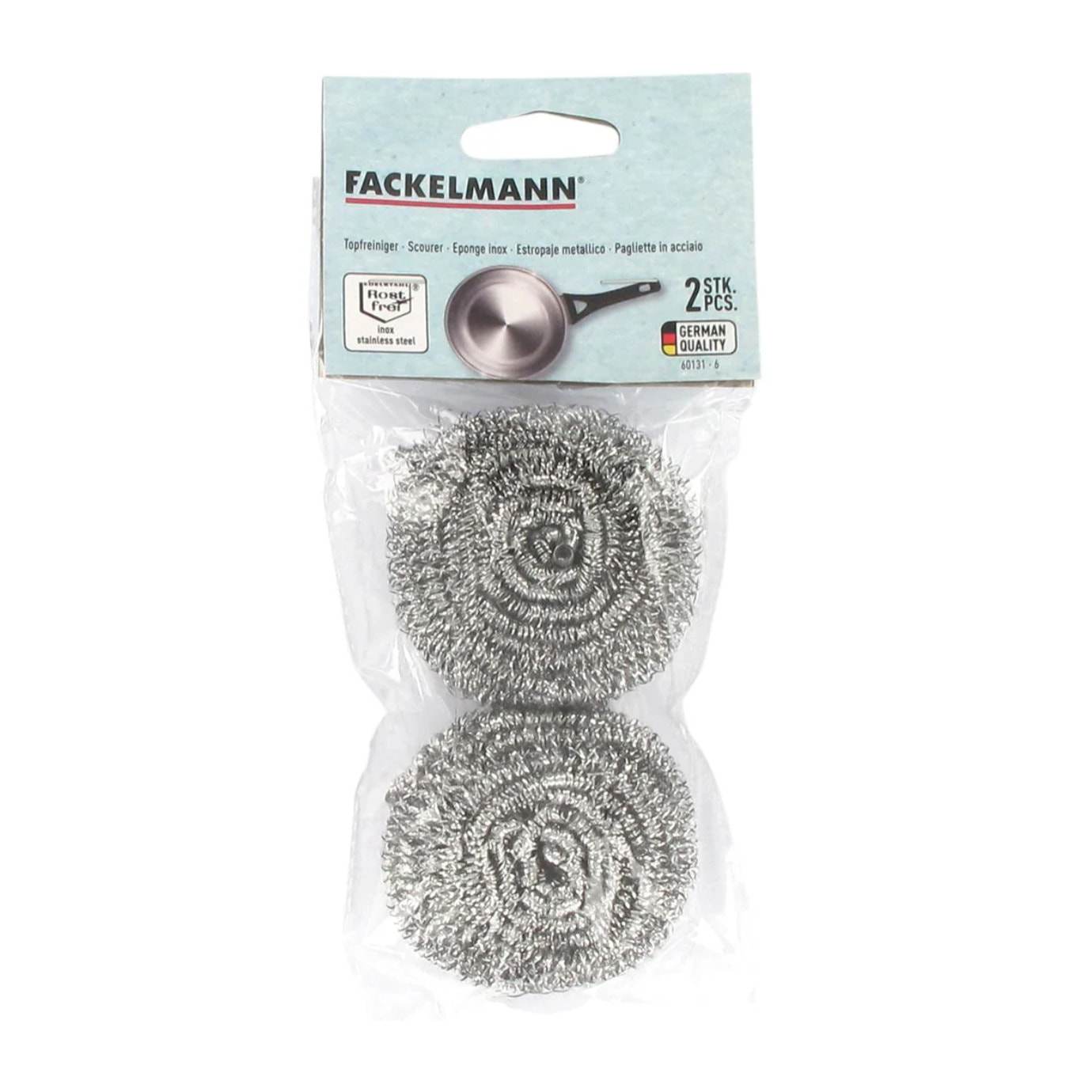 Lot de 2 éponges inox Fackelmann Tecno