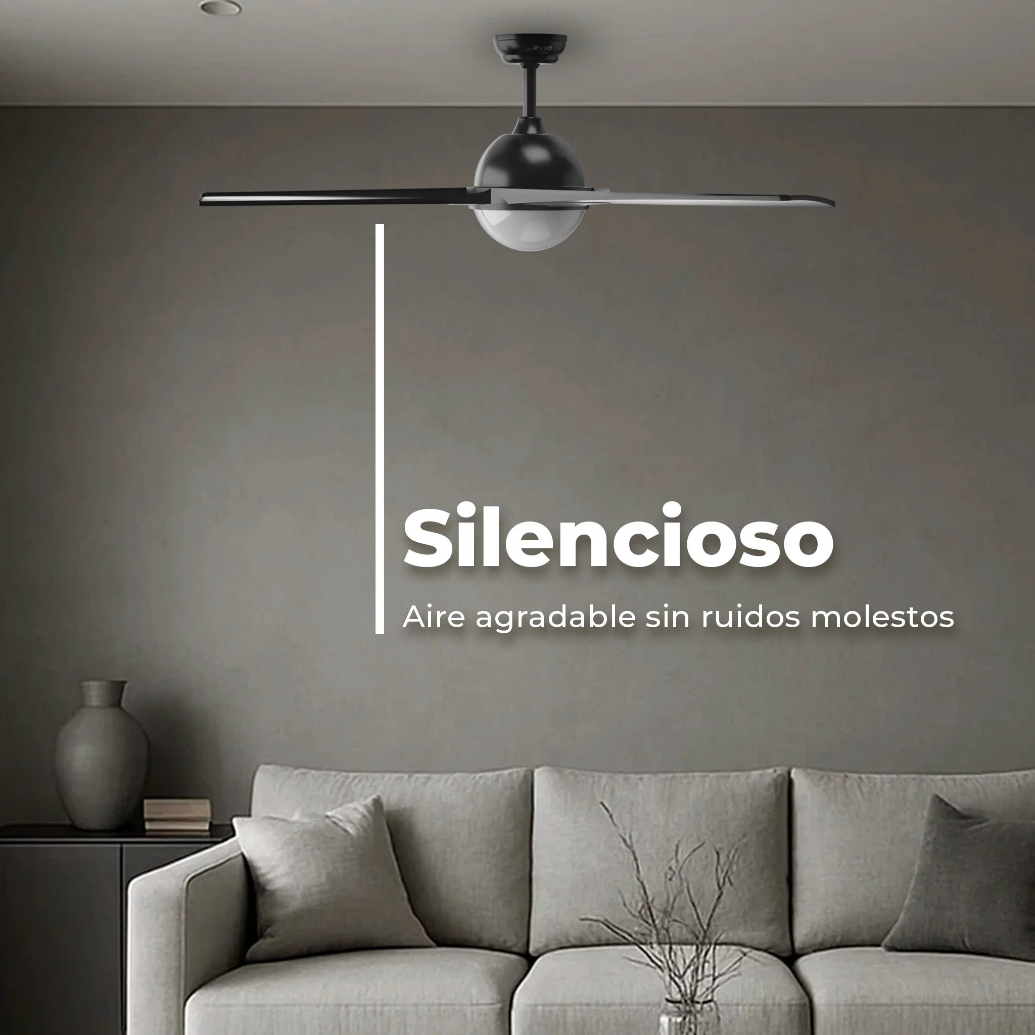 Ventilador de techo EVVO V522 Black