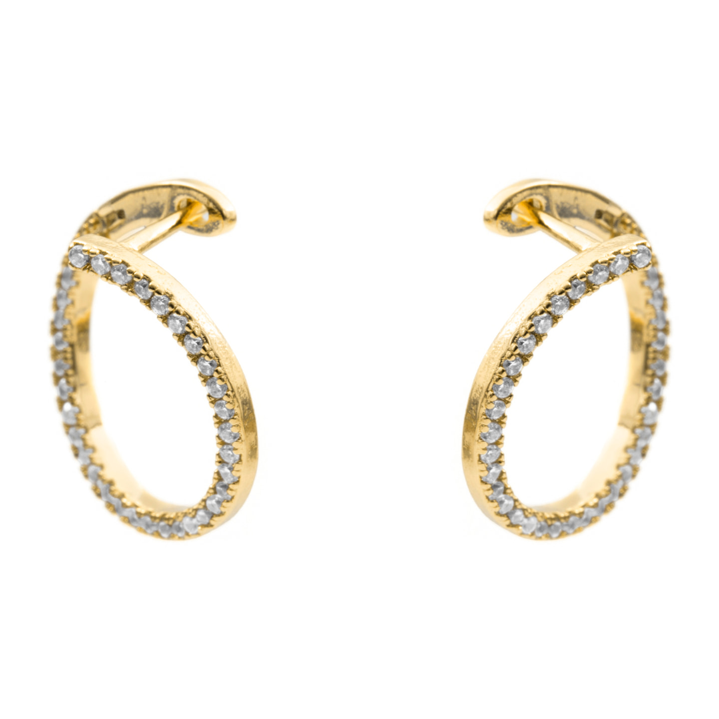 Pendientes Yona acabado oro amarillo 18k