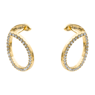 Pendientes Yona acabado oro amarillo 18k