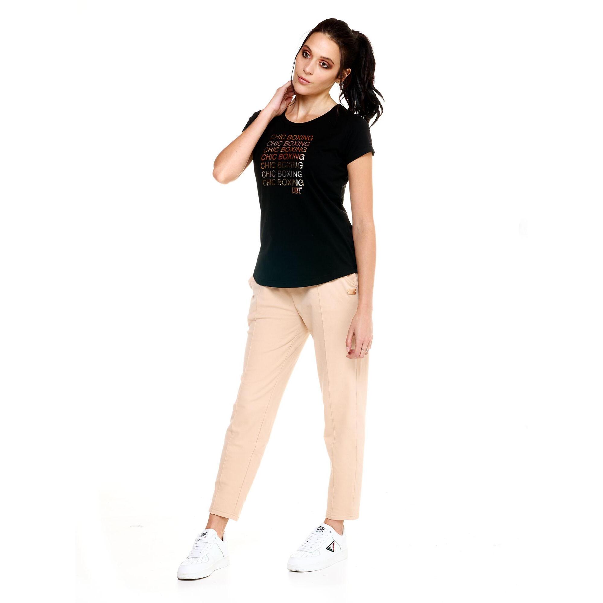 Camiseta de mujer Leone de manga corta Winter Chic Boxing