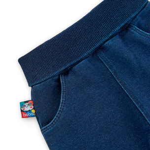 Pantalón felpa denim de bebé niño