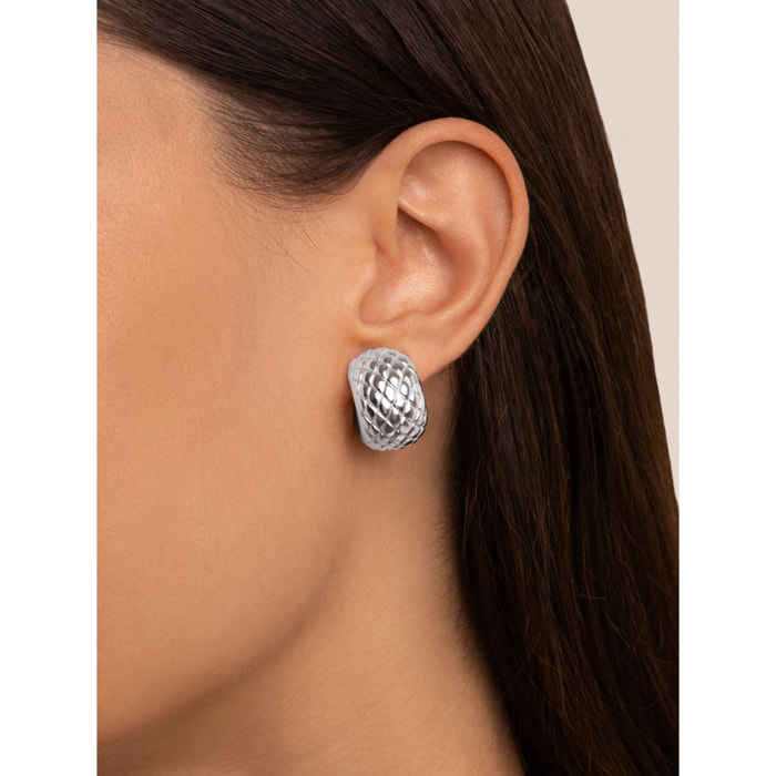 Pendientes Aro Cayman Plata