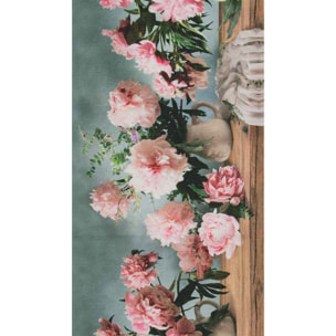 Tappeto EMOZIONI PEONIE moderno fiori natura floreale giardino lavabile antiscivolo passatoia multiuso bagno cucina ingresso