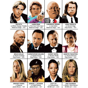 Affiche - Quentin Tarantino characters - Olivier Bourdereau