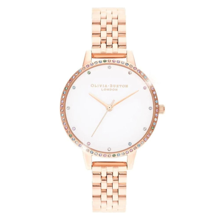 Reloj Olivia Burton OB16RB21 Mujer Analogico Cuarzo con Correa de Acero