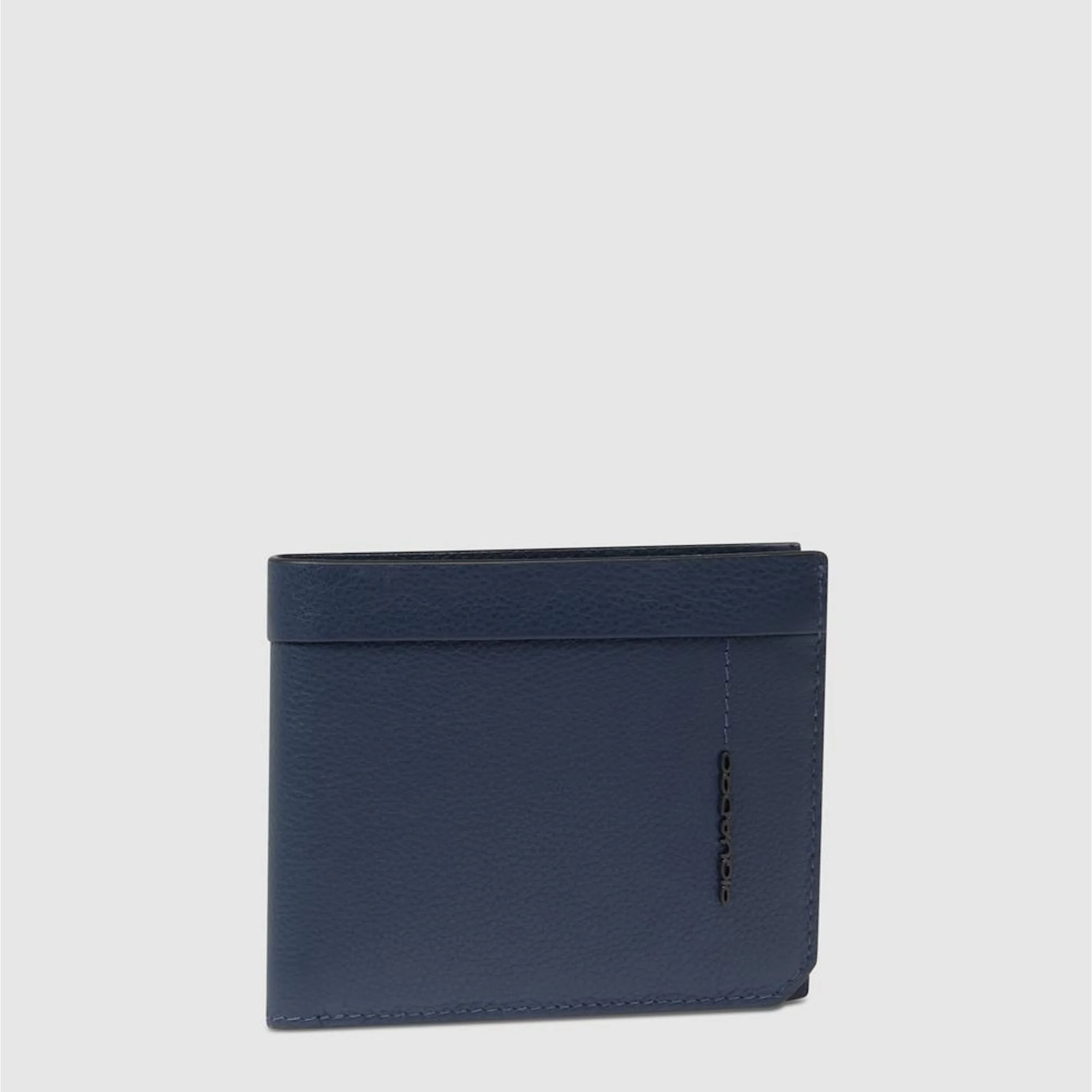 Piquadro Portafogli con portamonete, porta carte di credito, volantino staccabile e protezione RFID