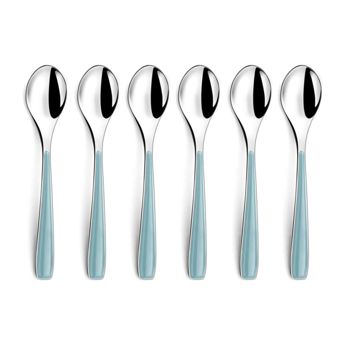 Polka Azul - Set de 6 cucharillas de café