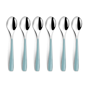 Polka Azul - Set de 6 cucharillas de café
