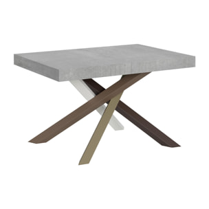 Mesa extensible 90x130/390 cm Volantis Cemento estructura multicolor 4/C