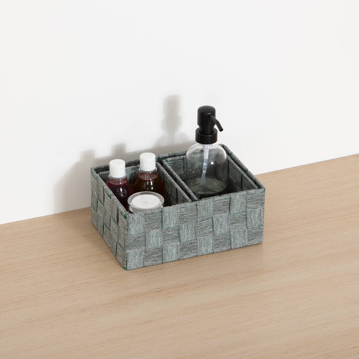 Lot de 3 paniers Lise vert