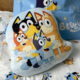 Coussin forme imprimé 100% Polyester, BLUEY FAMILY