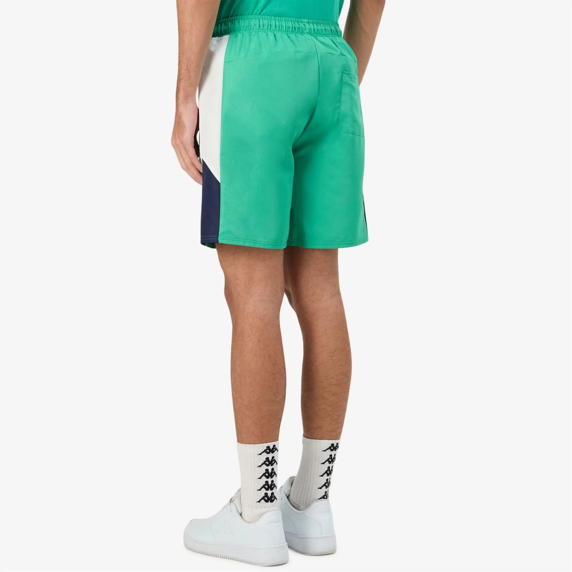Kappa - Pantaloni Corti Uomo Verde - Logo Gaggio