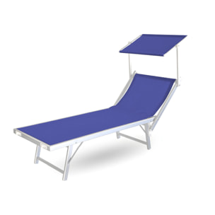 Lettino Spiaggia Piscina Schienale Regolabile Pieghevole Modello La Plata