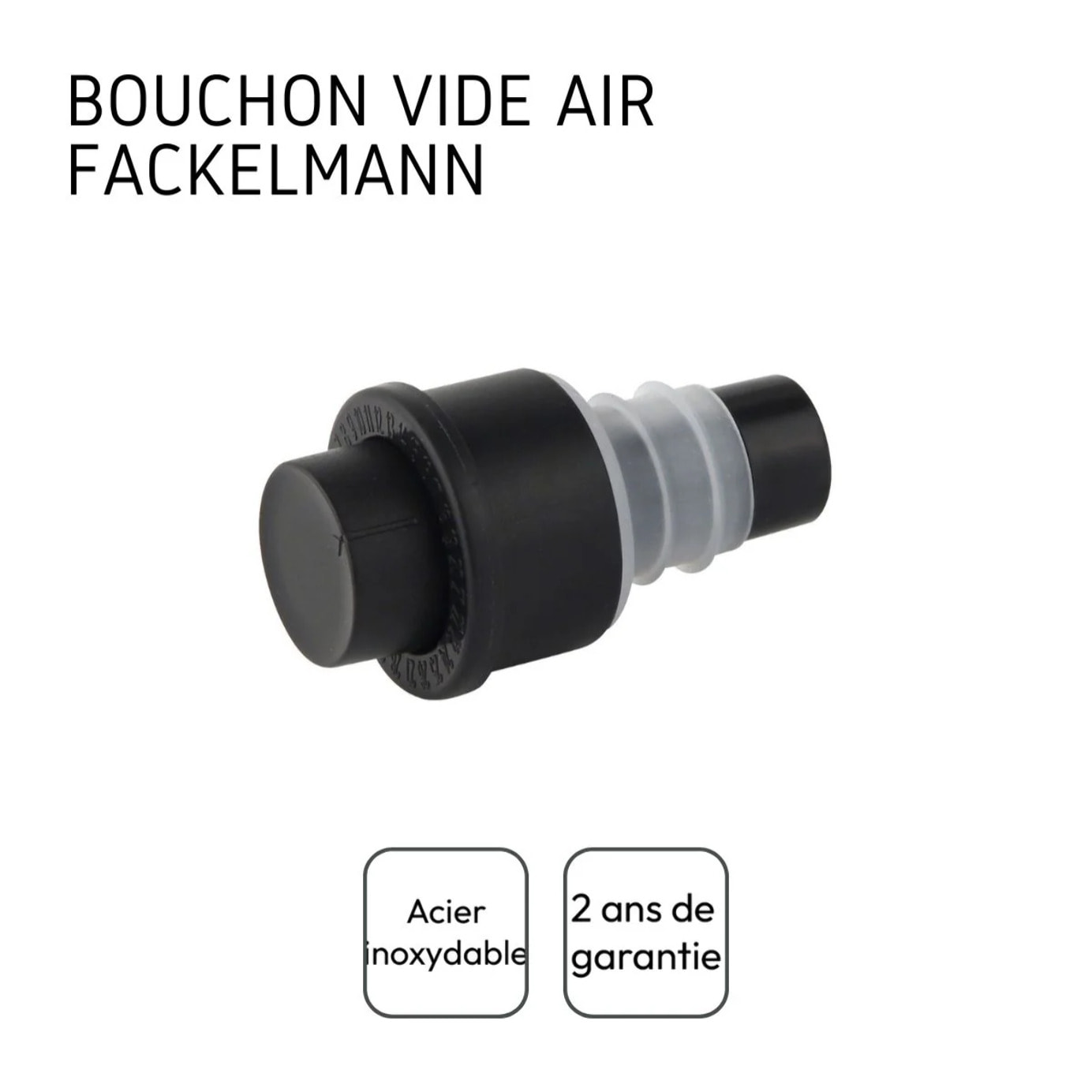Bouchon de bouteille avec pompe vide air Fackelmann Bar Concept