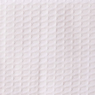 Chemin de table Waffle Blanc 45x140 cm
