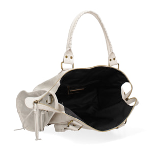 Borsa a spalla da donna - Modello Elara - Vera pelle - 41.0 x 28.0 x 13.0 cm