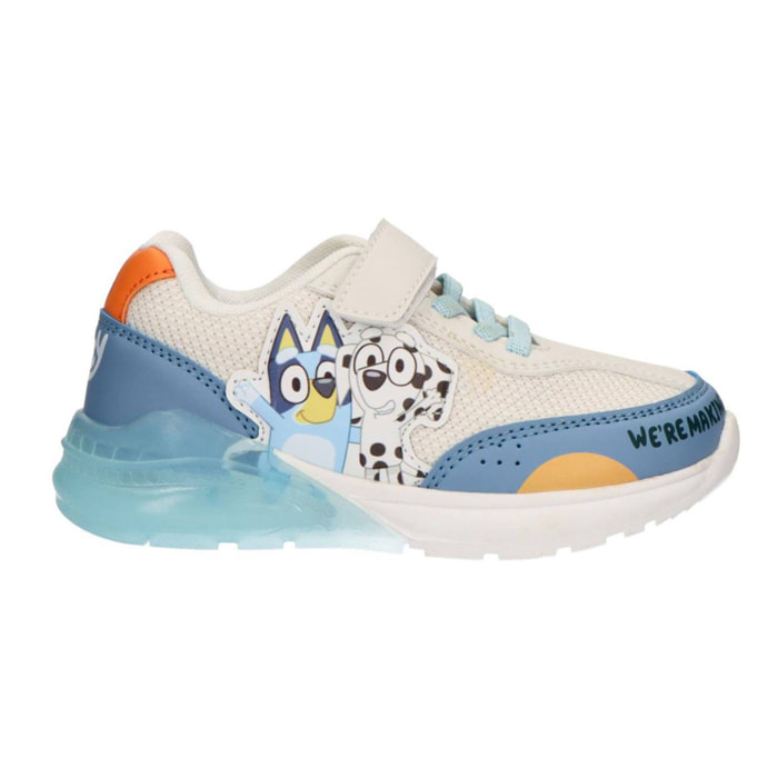 Zapatilla deportiva infantil suela ligera con luces "Bluey"
