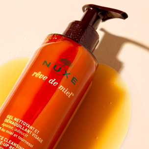 Rêve de miel®  - Gel nettoyant et démaquillant visage - Peaux sèches et sensibles -200ml