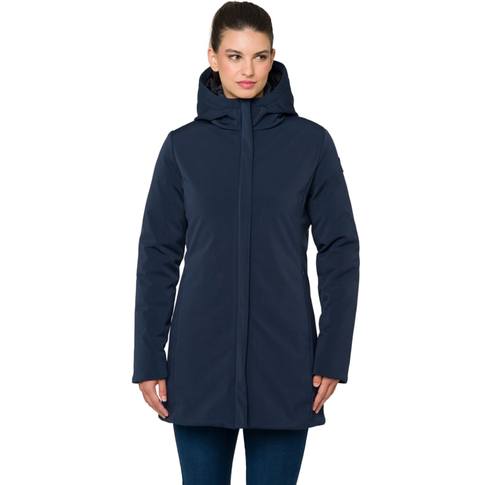 Parka JAQUELINE imbottito impermeabile blu