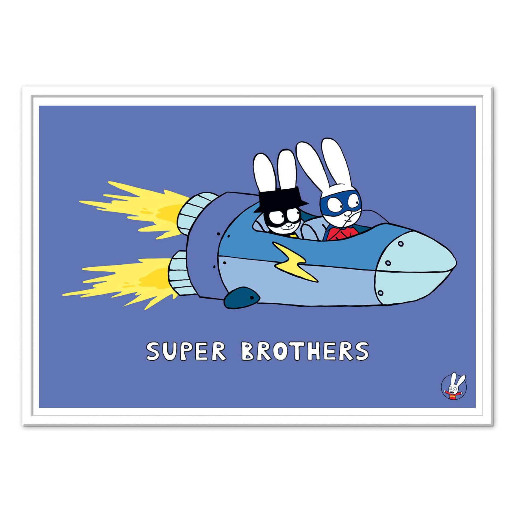 Affiche - Super Brothers Rocket - Simon Super Rabbit