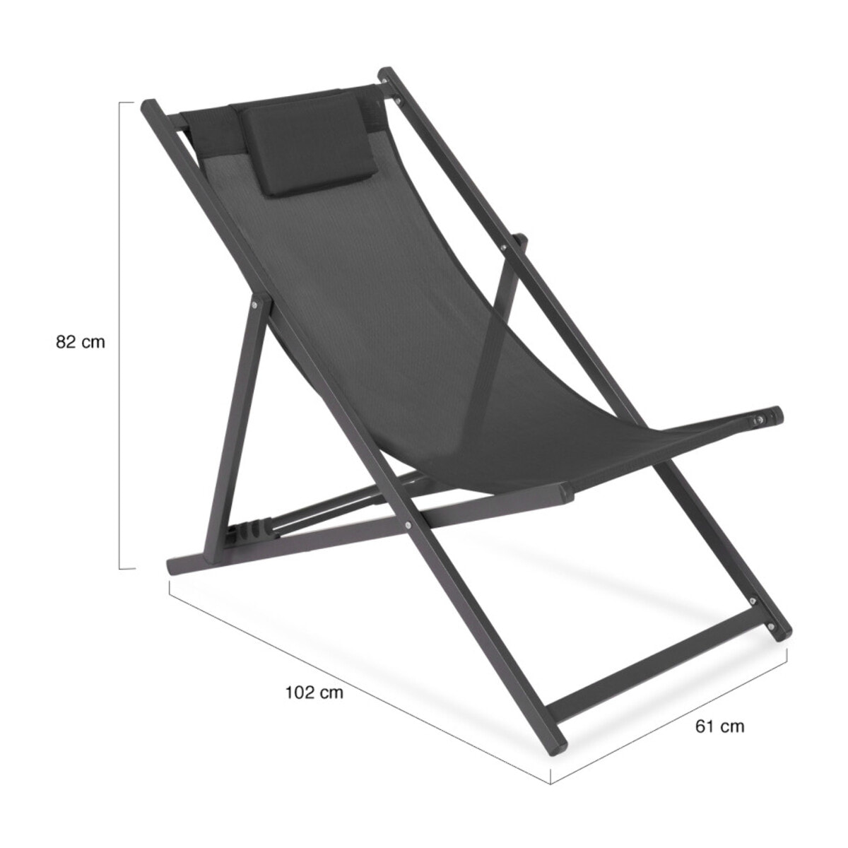 Chiliennes en métal et toile - lot de 2