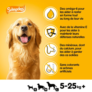 PEDIGREE Schmackos Récompenses multi mix friandises pour chien 12x144g