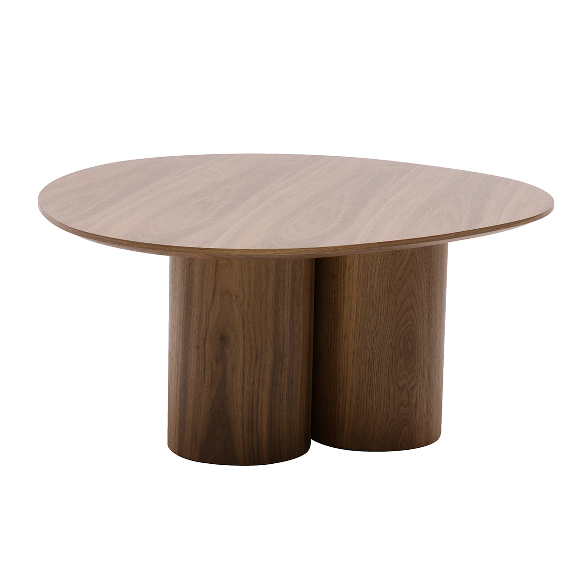 Table basse design bois foncé noyer L100 cm HOLLEN