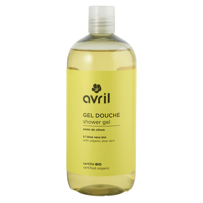 Gel douche - Certifié bio - Gel douche zeste de citron - Sans savon
