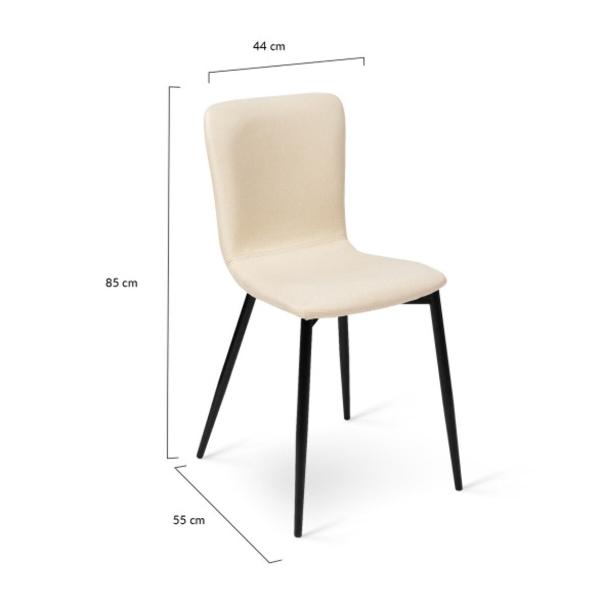 Chaises Margot en velours - Mix color - Beige, bleu, gris, noir