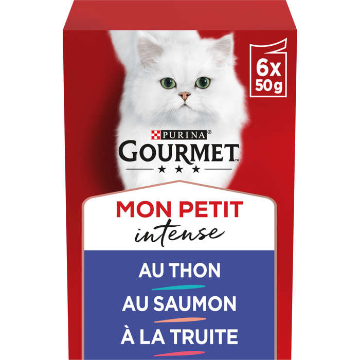 GOURMET MON PETIT Intense Intense Poissons 6x50g  - Lot de 8