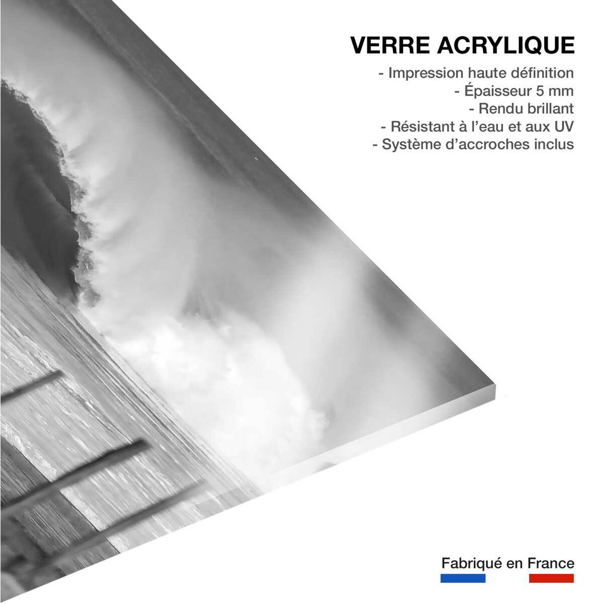 Tableau ocean surf plage landaise  Tableau plexiglas