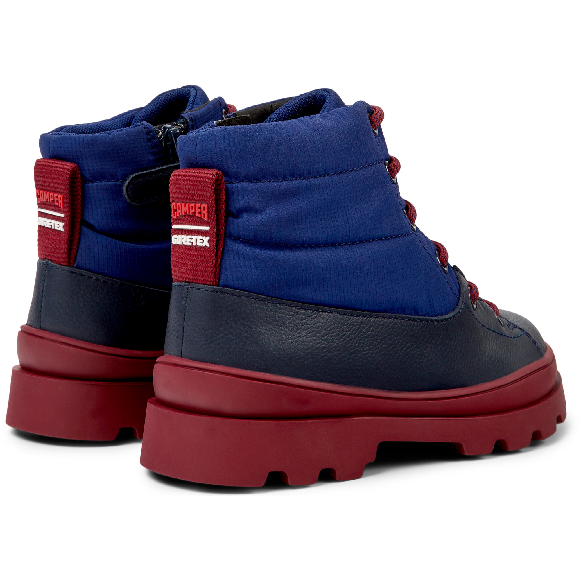 Botines - CAMPER Brutus - Azul - Tejido técnico / Piel lisa