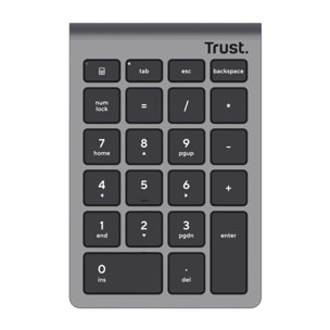 Pavé numérique TRUST Sans fil en aluminium