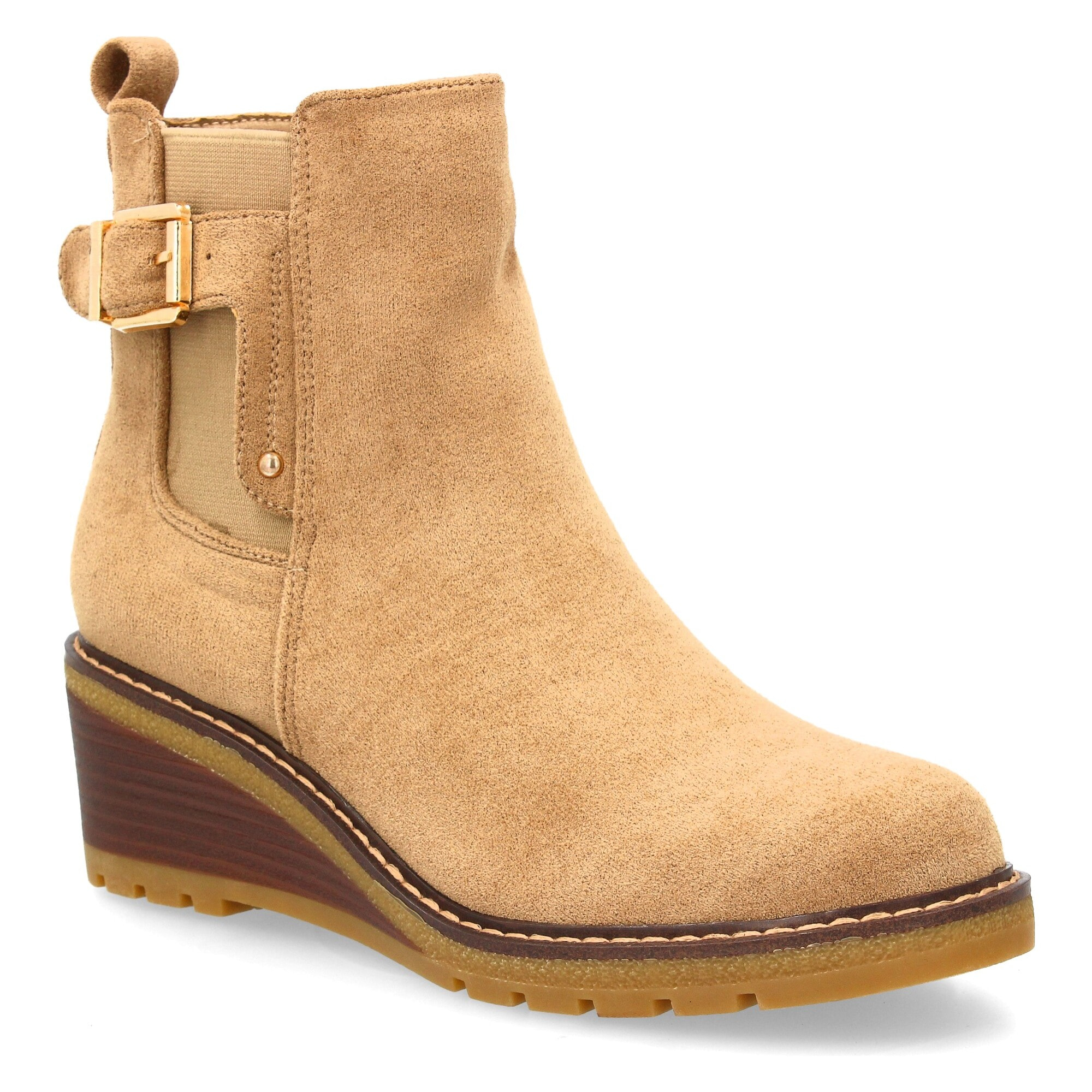 Bota de cuña con estilo minimalista para mujer