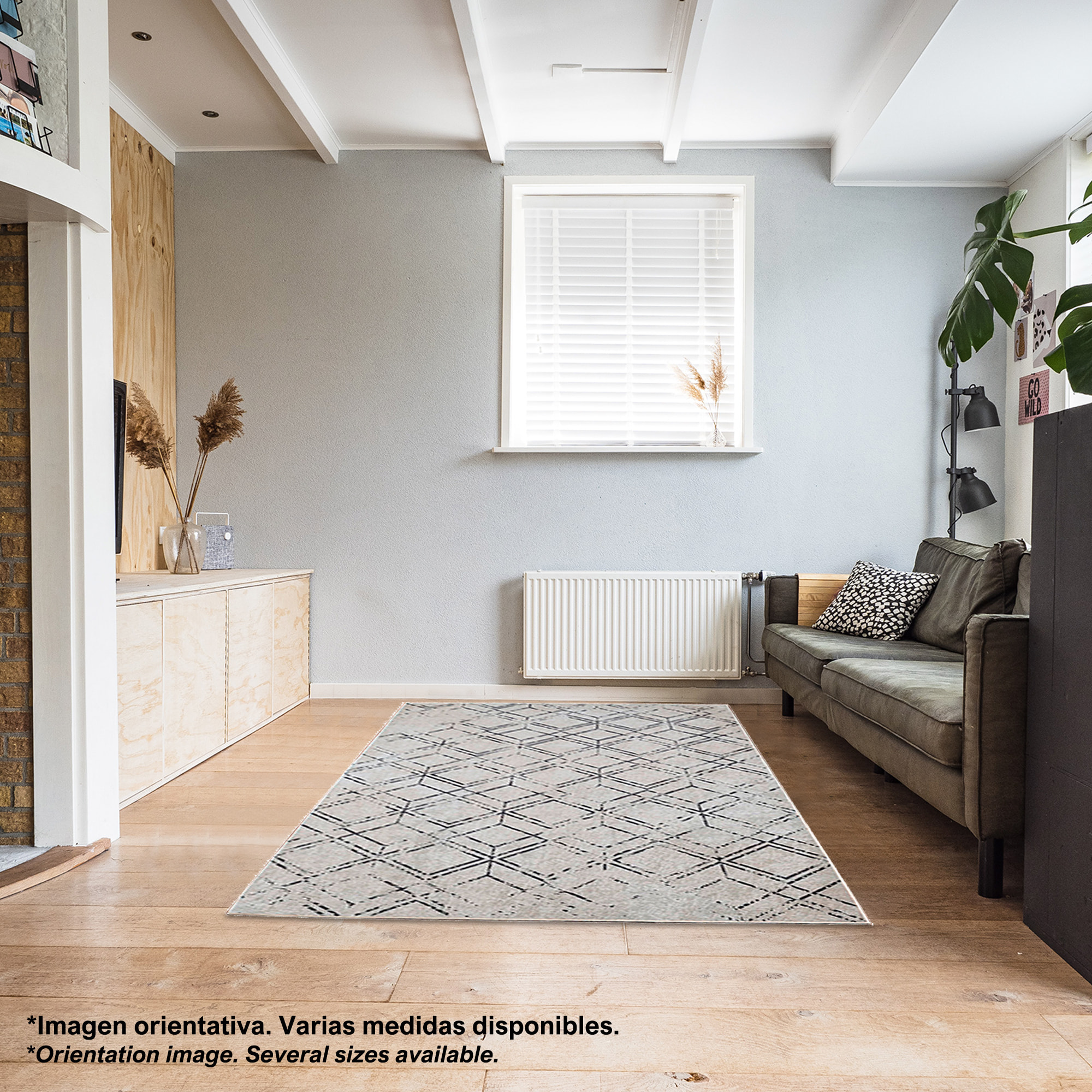 Alfombra de Poliester estampada 80 x 150cm