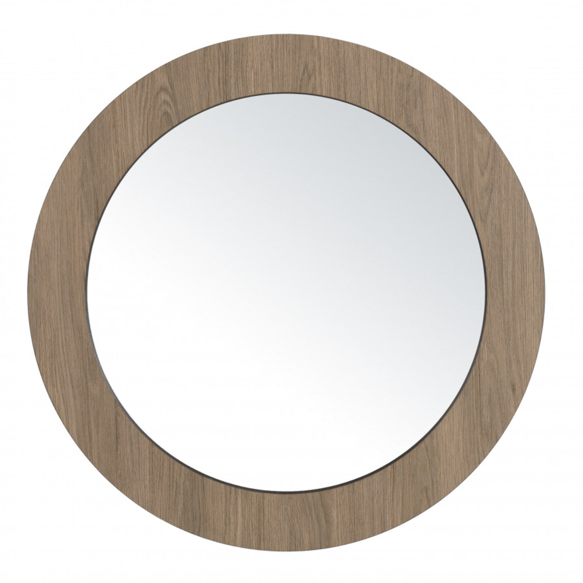 FLEUR - Miroir rond 80x80cm couleur mocha