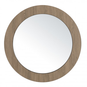 FLEUR - Miroir rond 80x80cm couleur mocha