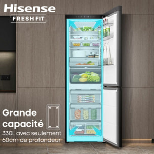 Réfrigérateur combiné HISENSE RB5K330GSFC freshfit