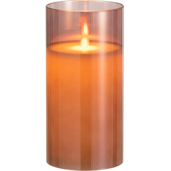 J-Line lampe Brillante - verre - brun - medium - LED