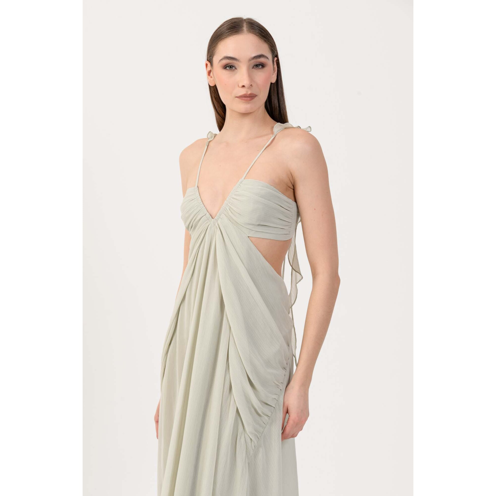 Kocca - Abito con cut-out e volants Donna