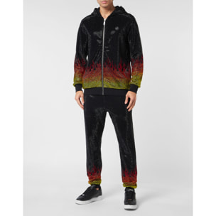 PHILIPP PLEIN Tuta: Felpa con cappuccio e pantaloni FLAME