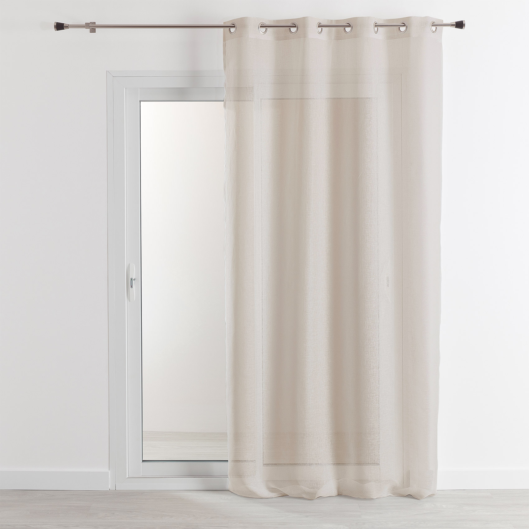 Rideau voilage 100% lin fluide - Naturel
