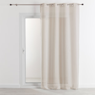 Rideau voilage 100% lin fluide - Naturel
